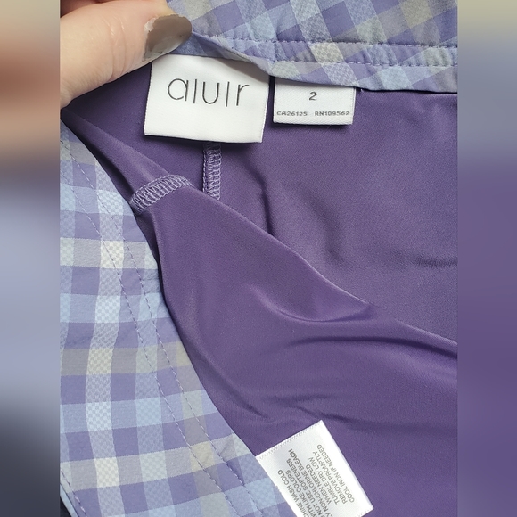 AUR lavender check golf/tennis skirt size 2 - Picture 3 of 7